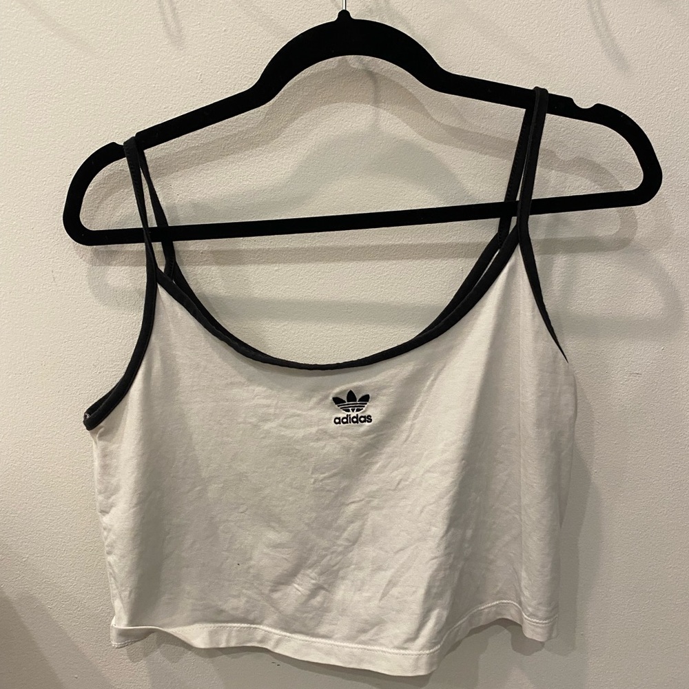 Adidas medium crop top trendy fashion tanktop athletic shirt